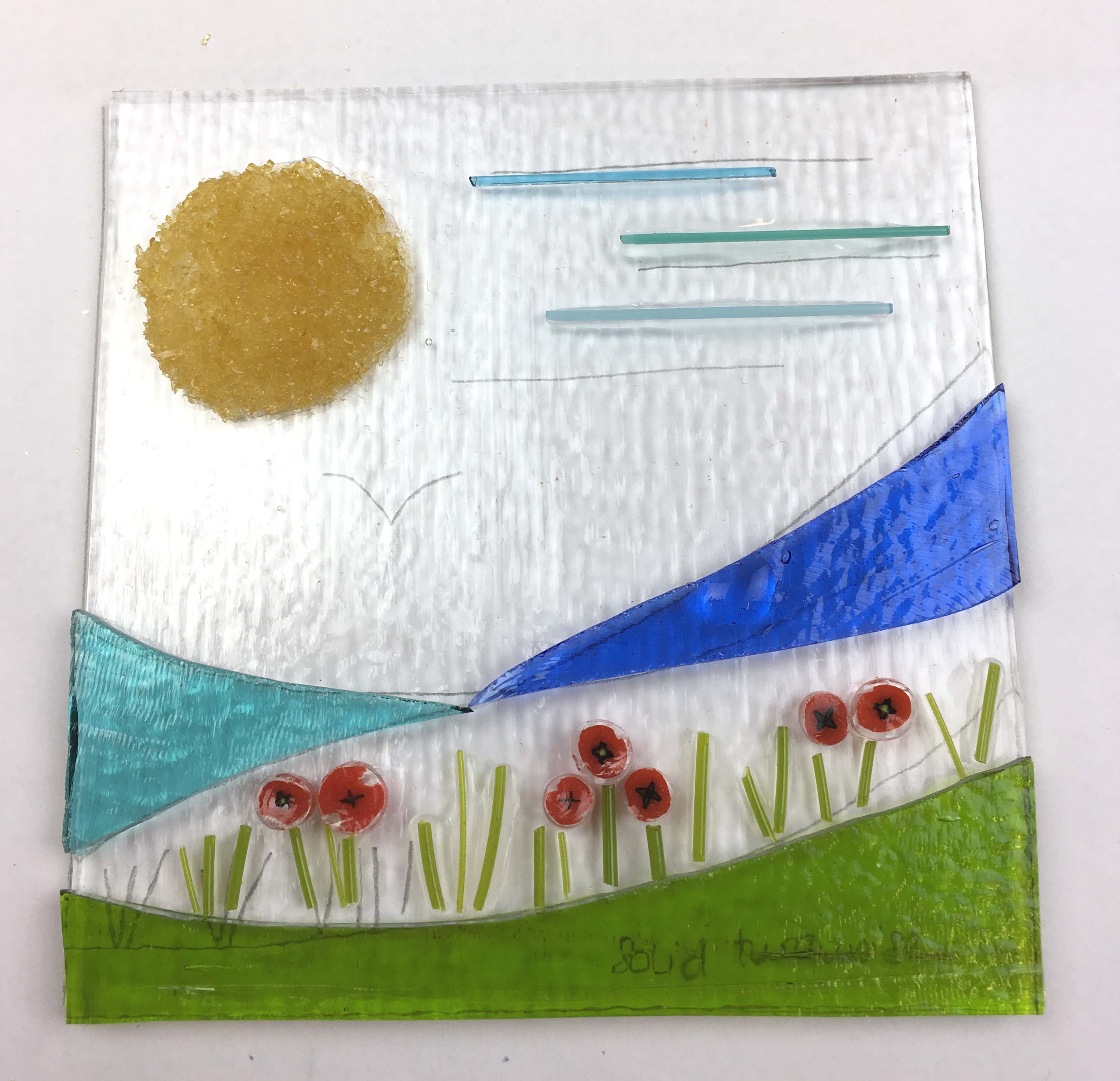 How To Make A Fused Glass Seascape Hazelrock House